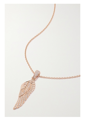 Garrard - Wings Classic 18-karat Rose Gold Diamond Necklace - One size