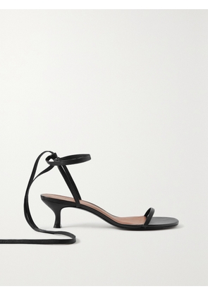 REFORMATION - Carina Lace-up Leather Sandals - Black - US5,US5.5,US6,US6.5,US7,US7.5,US8,US8.5,US9,US9.5,US10,US10.5,US11