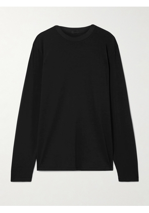 SKIMS - Boyfriend Stretch-modal And Cotton-blend Jersey T-shirt - Onyx - Black - XXS,XS,S,M,L,XL,2XL,3XL,4XL