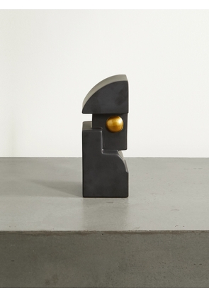 L'Objet - Cubisme Earthenware Bookend - Black - One size