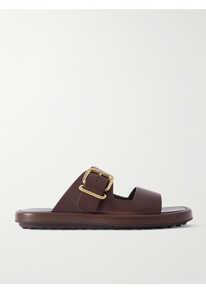 Tod's - Buckled Leather Sandals - Brown - IT36,IT36.5,IT37,IT37.5,IT38,IT38.5,IT39,IT39.5,IT40,IT40.5,IT41,IT41.5