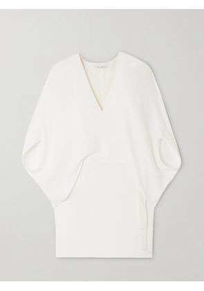 HALSTON - Cape-effect Draped Crepe Mini Dress - Cream - US0,US2,US4,US6,US8,US10,US12,US14,US16