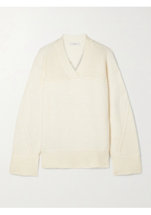 LAFAYETTE 148 - Silk-blend Sweater - Cream - xx small,x small,small,medium,large,x large,xx large
