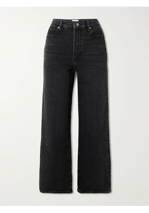 FRAME - The Wide Cropped High-rise Wide-leg Jeans - Black - 23,24,25,26,27,28,29,30,31,32,33