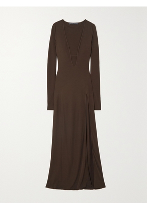 ZEYNEP ARCAY - Jersey Maxi Dress - Brown - US0,US2,US4,US6,US8,US10