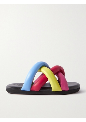 Moncler Genius - + Jw Anderson Jbraided Leather Slides - Pink - IT36,IT37,IT38,IT39,IT40