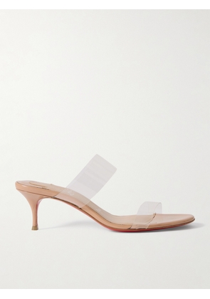 Christian Louboutin - Just Nothing 55 Pvc Mules - Neutrals - IT34,IT35,IT35.5,IT36,IT36.5,IT37,IT37.5,IT38,IT38.5,IT39,IT39.5,IT40,IT40.5,IT41,IT41.5,IT42