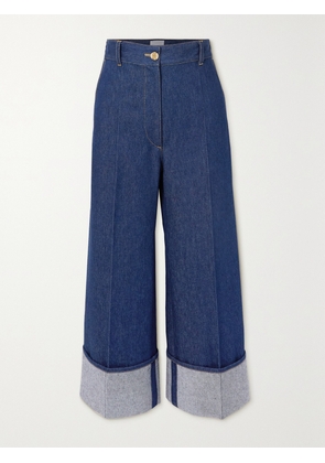 Patou - High-rise Wide-leg Organic Jeans - Blue - FR 34,FR 36,FR 38,FR 40,FR 42,FR 44