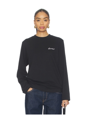 Fear of God ESSENTIALS Long Sleeve Tee in Black. Size L. Also in XS, S, M.