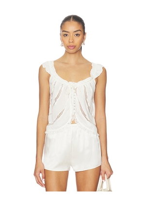 Free People Mabel Tank in White. Size L. Also in XS, S, M, XL.