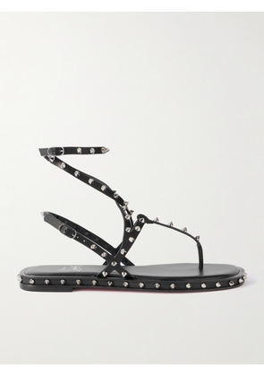 Christian Louboutin - Bombina Studded Leather Sandals - Black - IT36,IT36.5,IT37,IT37.5,IT38,IT38.5,IT39,IT39.5,IT40,IT40.5,IT41,IT41.5,IT42