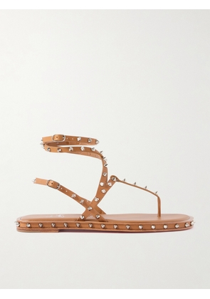 Christian Louboutin - Bombina Studded Leather Sandals - Brown - IT36,IT36.5,IT37,IT37.5,IT38,IT38.5,IT39,IT39.5,IT40,IT40.5,IT41,IT41.5,IT42