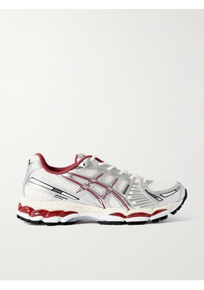 Asics - + Kith Gel-kayano 12.1 Mesh And Metallic Rubber Sneakers - Burgundy - UK 3,UK 3.5,UK 4,UK 4.5,UK 5,UK 5.5,UK 6,UK 6.5,UK 7,UK 7.5,UK 8,UK 8.5,UK 9,UK 9.5