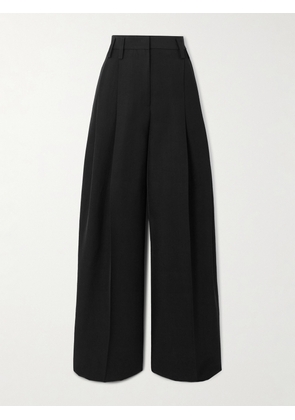 Jil Sander - Pleated Woven Wide-leg Pants - Black - FR 32,FR 34,FR 36,FR 38,FR 40,FR 42
