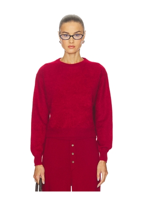 Guest In Residence Grizzly Crew Sweater in Red. Size L. Also in XS, S, M, XL.