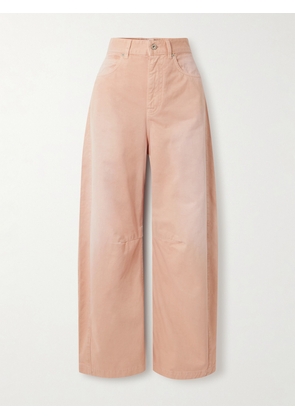 LOEWE - + Paula's Ibiza Paneled Mid-rise Barrel-leg Jeans - Pink - FR 32,FR 34,FR 36,FR 38,FR 40,FR 42,FR 44