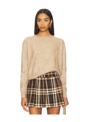 Guest In Residence Grizzly Crew Sweater in Beige. Size L. Also in S, M, XL.