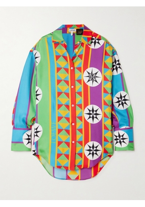 LOEWE - + Paula's Ibiza Printed Silk-twill Shirt - Green - FR 32,FR 34,FR 36,FR 38,FR 40,FR 42,FR 44
