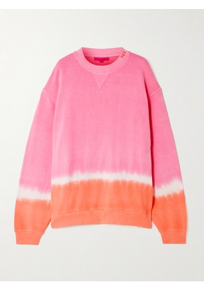 The Elder Statesman - Tie-dyed Cotton And Cashmere-blend Jersey Sweatshirt - Pink - x small,small,medium,large