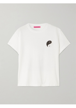 The Elder Statesman - Printed Cotton And Cashmere-blend Jersey T-shirt - White - x small,small,medium,large