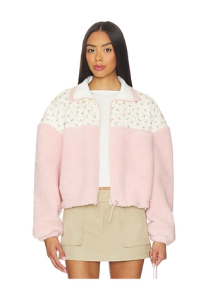 For Love & Lemons Saide Jacket in Pink. Size L. Also in S, XS.