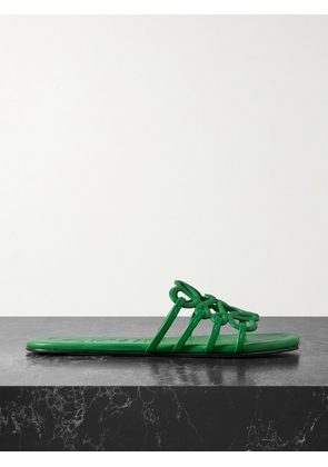 LOEWE - + Paula's Ibiza Petal Anagram Leather Slides - Green - IT35,IT36,IT37,IT38,IT39,IT40,IT41