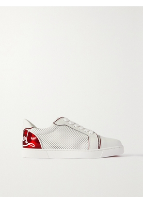 Christian Louboutin - Fun Vieira Printed Pvc-trimmed Perforated Leather Sneakers - White - IT34,IT34.5,IT35,IT35.5,IT36,IT36.5,IT37,IT37.5,IT38,IT38.5,IT39,IT39.5,IT40,IT40.5,IT41,IT41.5,IT42