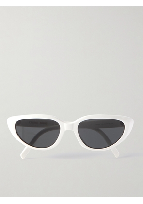 CELINE Eyewear - Cat-eye Acetate Sunglasses - Ivory - One size