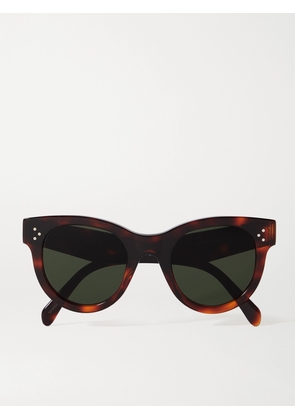 CELINE Eyewear - Round-frame Acetate Sunglasses - Tortoiseshell - One size