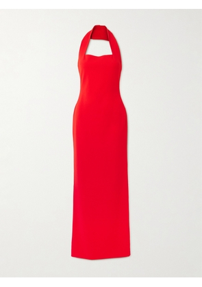 Solace London - Illona Crepe Halterneck Gown - Red - UK 4,UK 6,UK 8,UK 10,UK 12,UK 14,UK 16