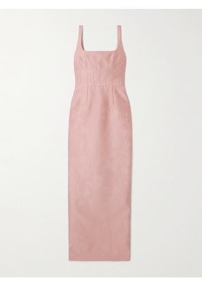 Emilia Wickstead - Megara Paneled Cloqué Maxi Dress - Pink - UK 4,UK 6,UK 8,UK 10,UK 12,UK 14,UK 16,UK 18