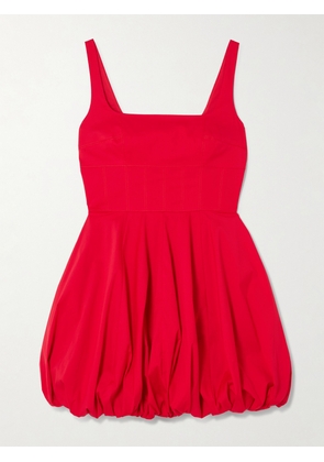 Emilia Wickstead - Annabelle Cotton-blend Poplin Mini Dress - Red - UK 4,UK 6,UK 8,UK 10,UK 12,UK 14,UK 16,UK 18
