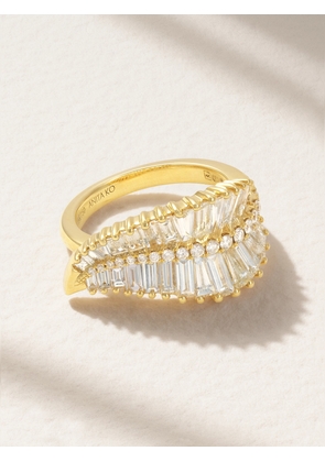 Anita Ko - Palm Leaf 18-karat Gold Diamond Ring - 5,6,7