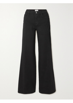 FRAME - Le Palazzo High-rise Wide-leg Jeans - Black - 23,24,25,26,27,28,29,30,31,32