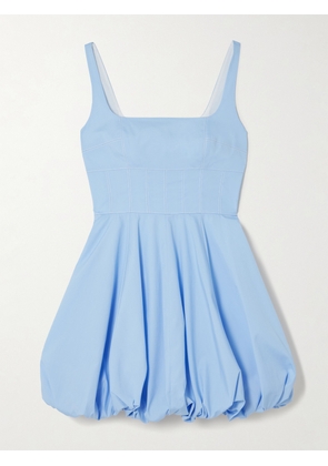 Emilia Wickstead - Annabelle Cotton-poplin Mini Dress - Blue - UK 4,UK 6,UK 8,UK 10,UK 12,UK 14,UK 16,UK 18