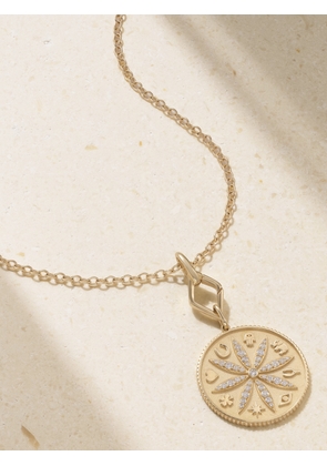 Sydney Evan - Sand Dollar 14-karat Gold Diamond Necklace - One size