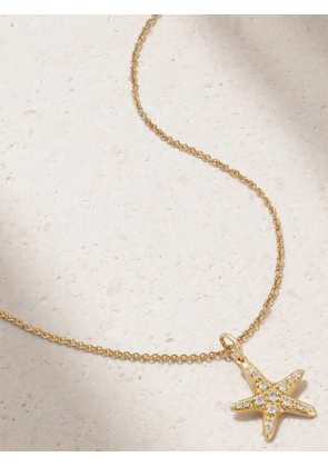 Sydney Evan - Starfish 14-karat Gold Diamond Necklace - One size
