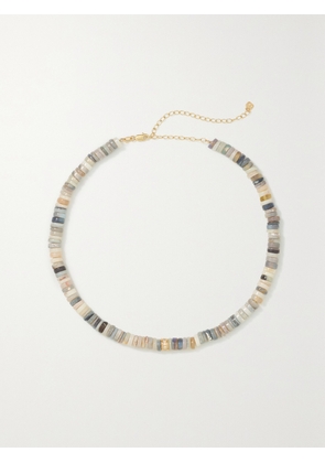 Sydney Evan - 14-karat Gold, Opal And Diamond Necklace - Green - One size