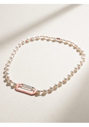 EÉRA - 18-karat White Gold Pearl Choker - Off-white - One size