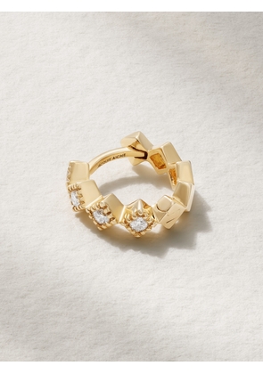 Jacquie Aiche - 14-karat Gold Diamond Single Hoop Earring - One size