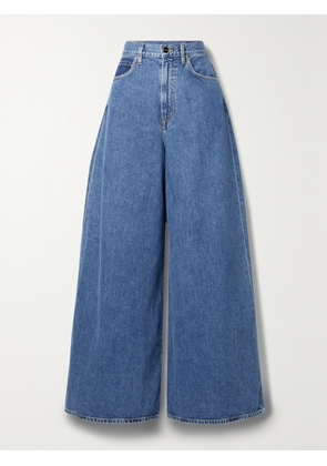 GOLDSIGN - + Net Sustain The Gaucho Organic High-rise Wide-leg Jeans - Blue - 23,24,25,26,27,28,29,30,31,32