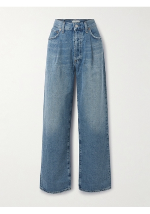 AGOLDE - Franka Pleated High-rise Wide-leg Jeans - Blue - 23,24,25,26,27,28,29,30,31,32