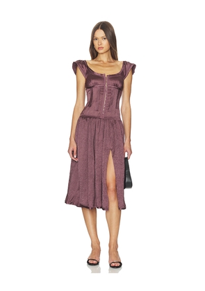 Free People x REVOLVE Loveday Midi Dress in Purple. Size L. Also in XS, S, M, XL.