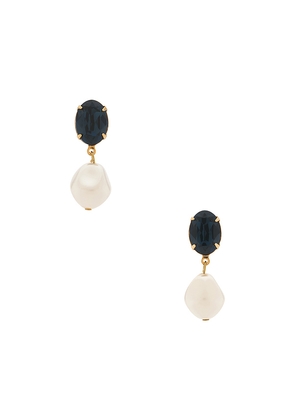Jennifer Behr Tunis Earrings in Black,White.