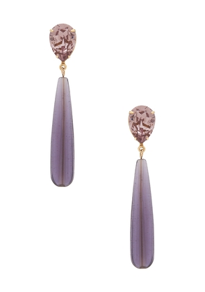 Jennifer Behr Caroline Earrings in Purple.