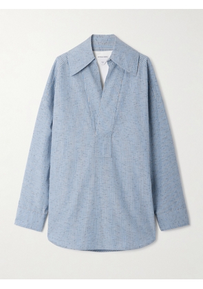 Bottega Veneta - Oversized Striped Cotton-blend Shirt - Blue - IT36,IT38,IT40,IT42,IT44