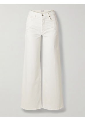 Citizens of Humanity - Lyra Long Mid-rise Wide-leg Jeans - White - 23,24,25,26,27,28,29,30,31,32,33