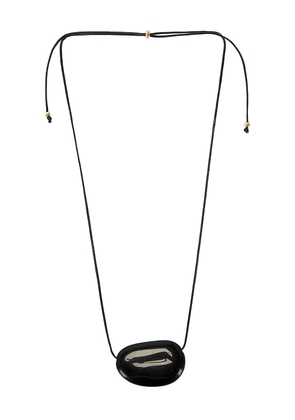 Heaven Mayhem Julia Long Pendant Necklace in Black.