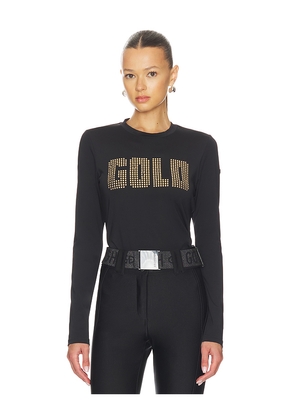 Goldbergh Aurea Long Sleeve Tee in Black. Size M. Also in XS, S.