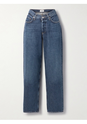 AGOLDE - V-waist Baggy Mid-rise Straight-leg Jeans - Blue - 23,24,25,26,27,28,29,30,31,32